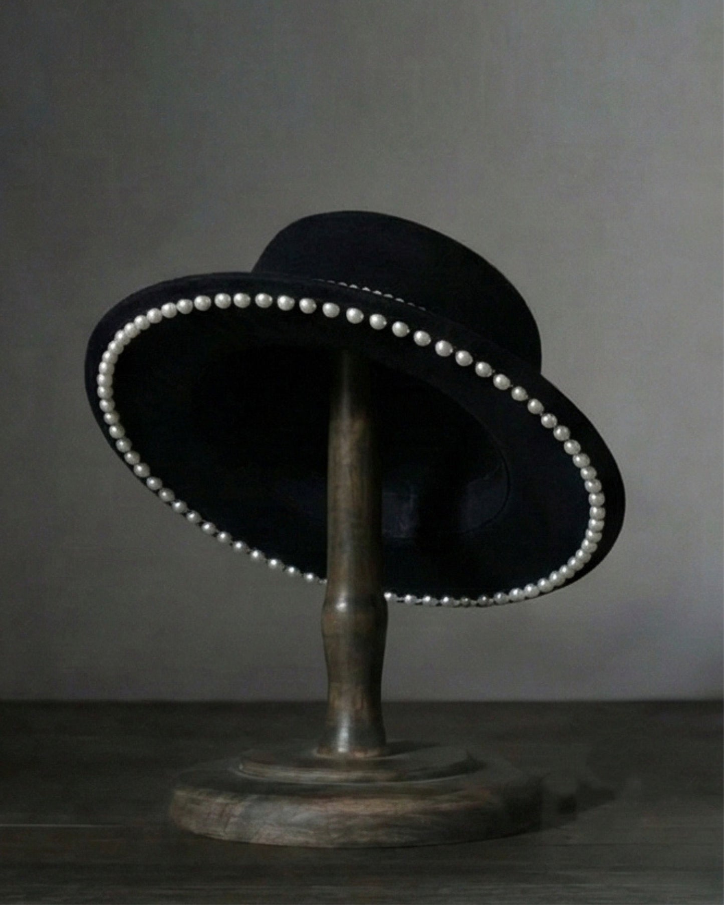 The Noir Pearl Lattice Hat